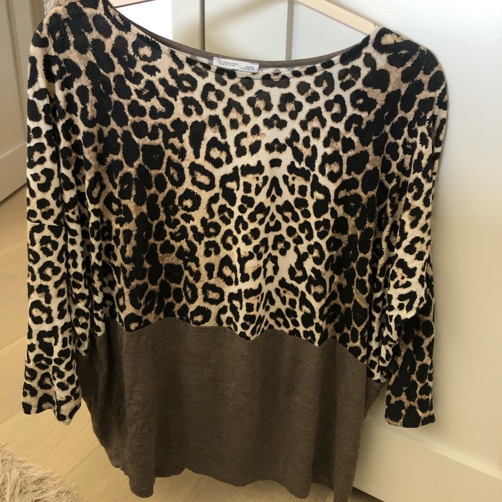 Zara Leopard Sweater